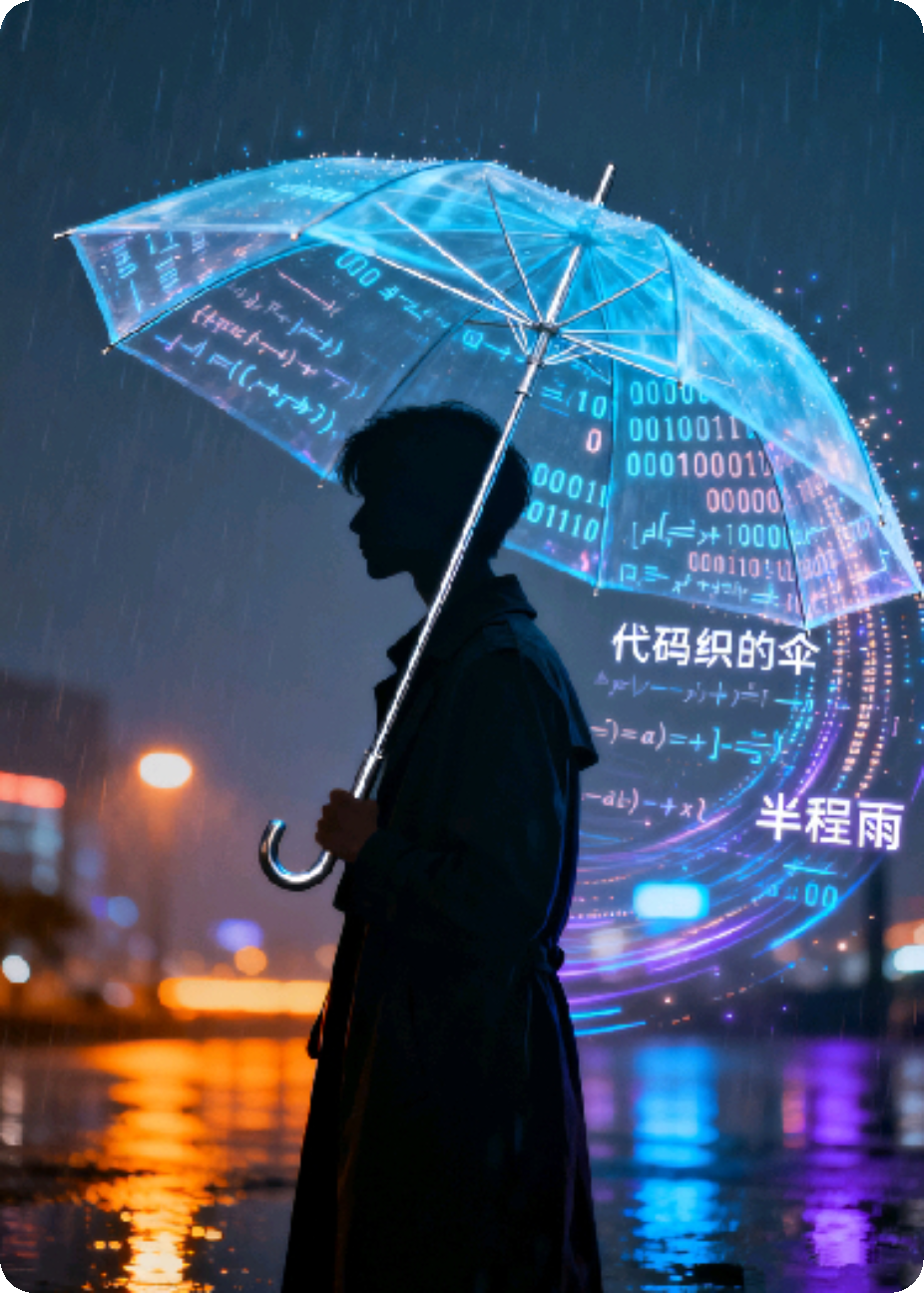 代码织的伞，遮我半程雨