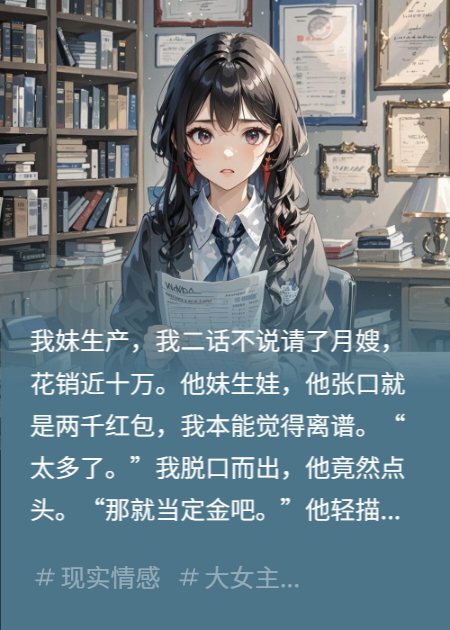 “行，那两千当请月嫂的定金”​