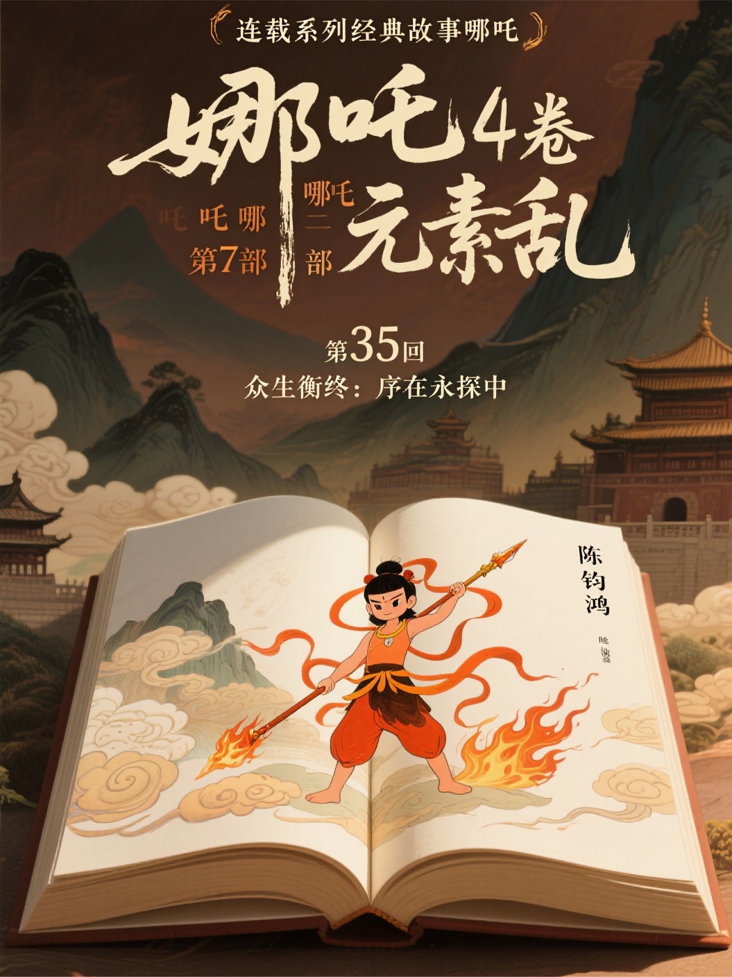哪吒4卷哪吒第17部元素乱第35回众生衡终：序在永探中