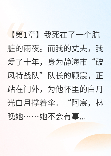 我死在了一个肮脏的雨夜。