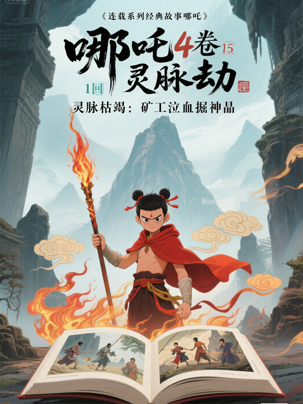 哪吒4卷第15部灵脉劫第1回灵脉枯竭：矿工泣血掘神晶