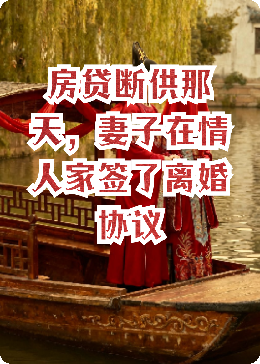 房贷断供那天，妻子在情人家签了离婚协议