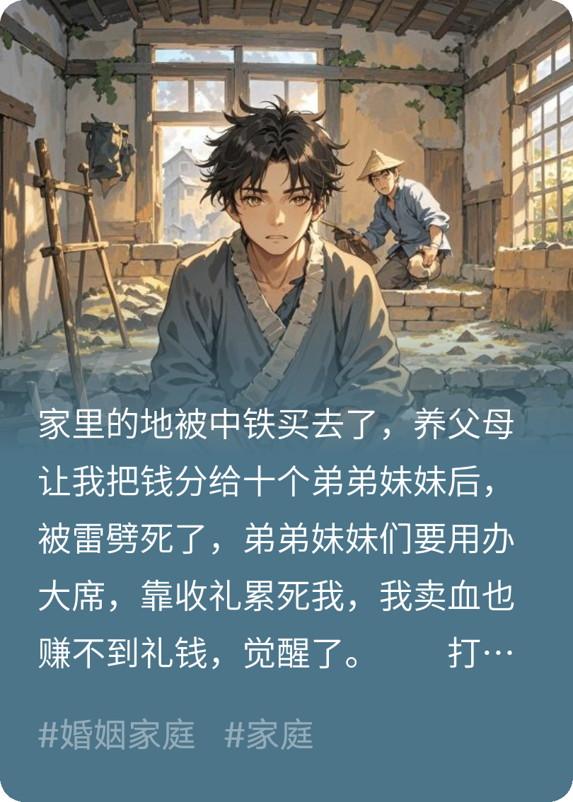 卖血都不够给白眼狼弟弟妹妹随礼，我打炕收礼很合理吧