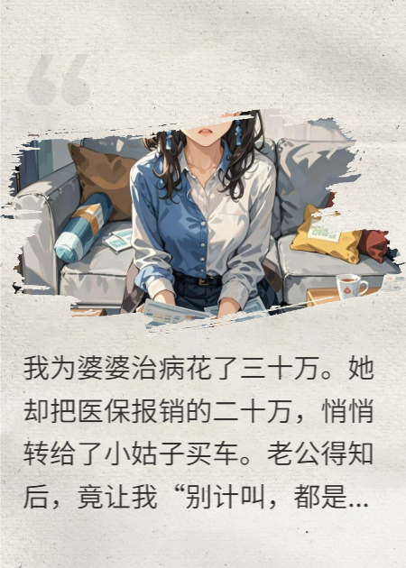 婆婆把我垫的医药费报销款给小姑，我在家族群公开讨债