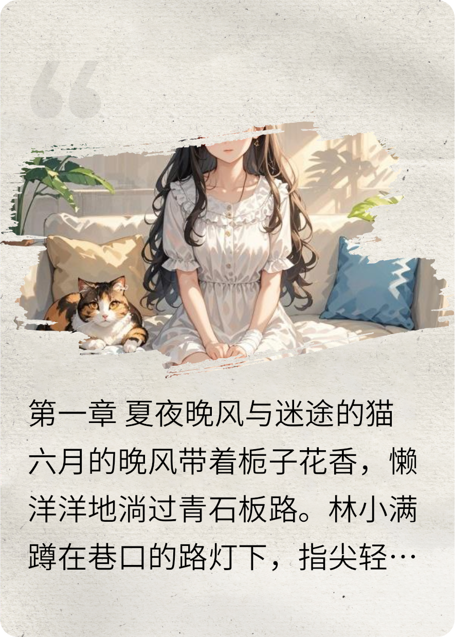 夏夜晚风和猫