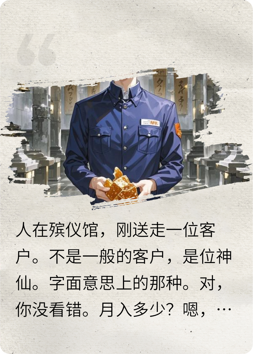 我在殡仪馆加班，客户全是神仙