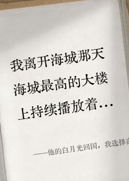 他的白月光回国，我选择离开