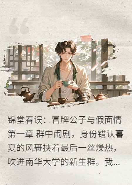 锦堂春误：冒牌公子与假面情