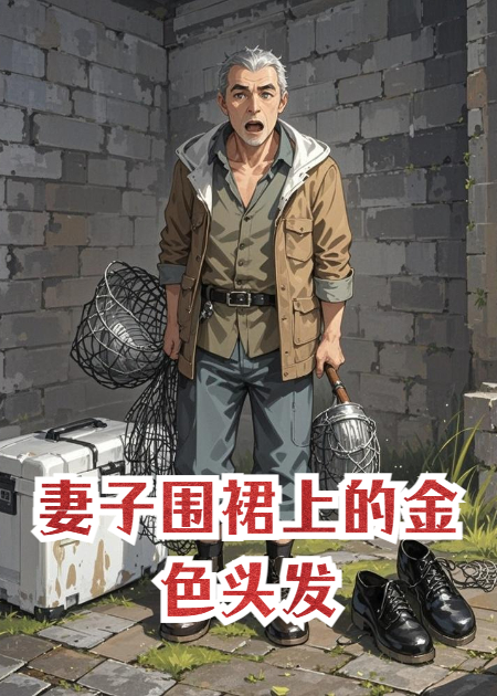 妻子围裙上的金色头发