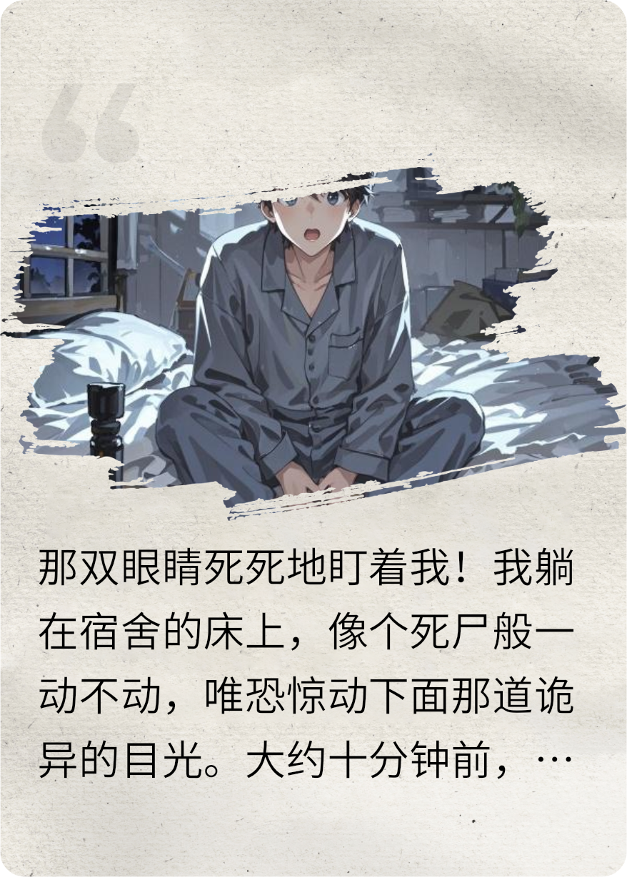 半夜醒来，有人在床下死死盯着我