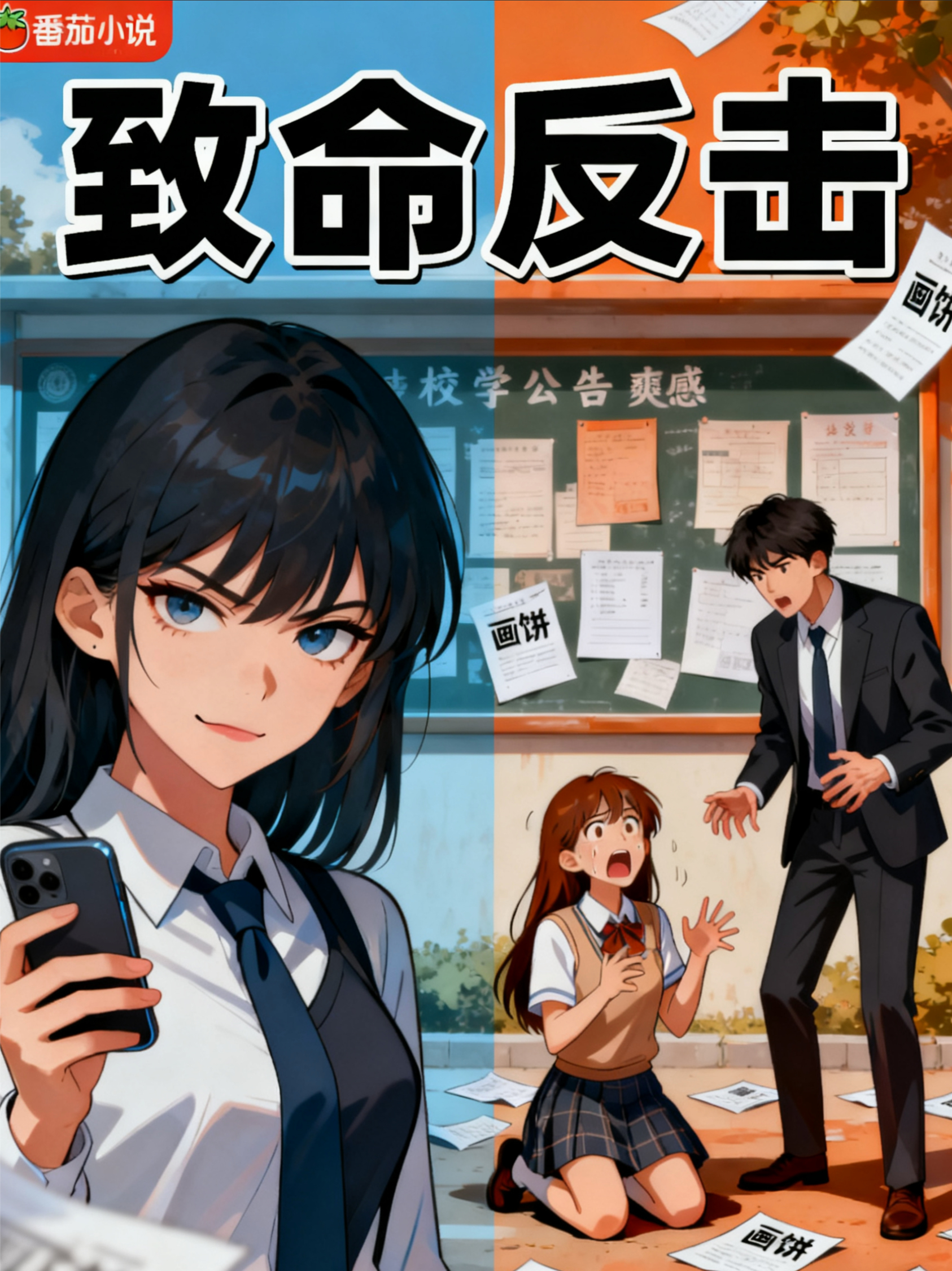 学生会长画饼男友递刀，我反手让他俩跪地吃屎
