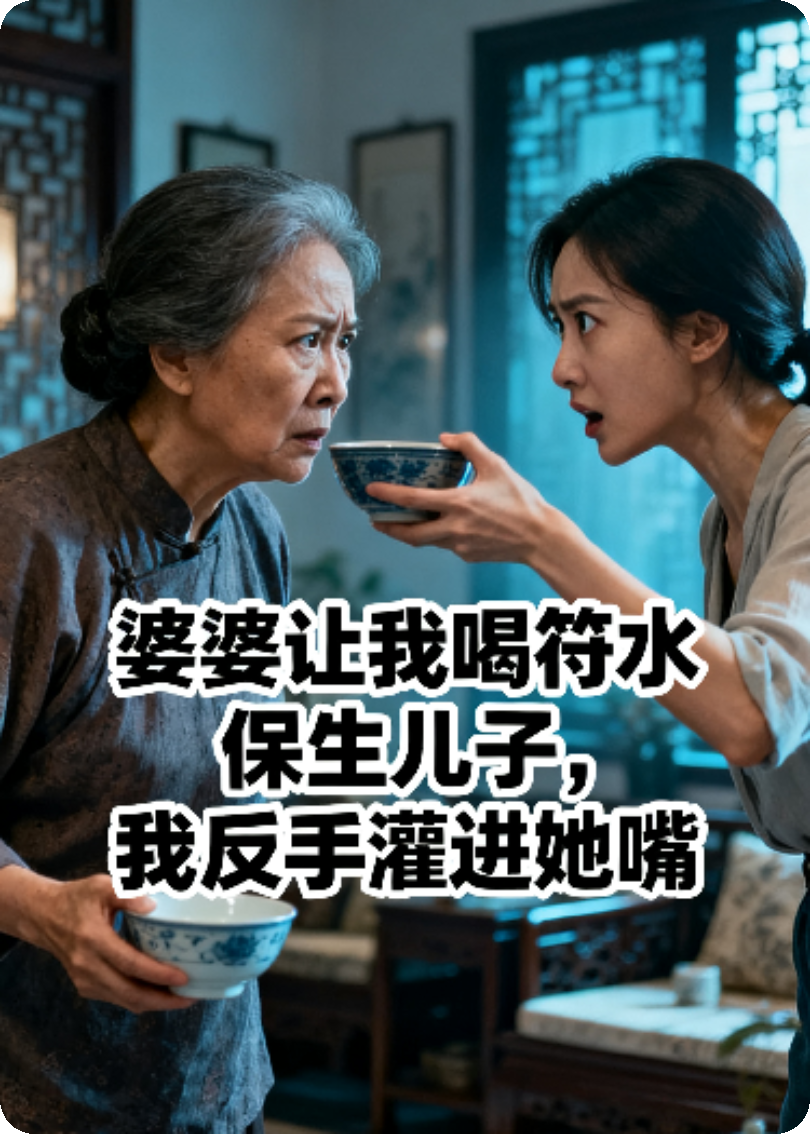 婆婆让我喝符水保生儿子，我反手灌进她嘴