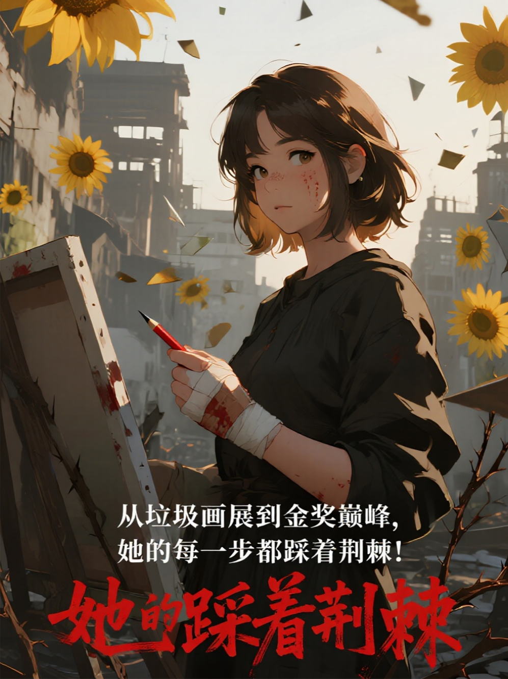 从垃圾画展到金奖巅峰，她的每一步都踩着荆棘！