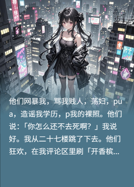 我死后，网暴我的人开始一个个惨死