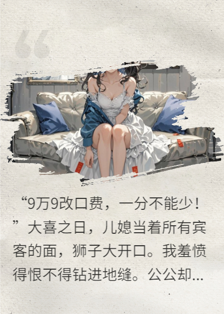9万9改口费？公公撕喜字，我哭了！