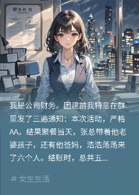 老板带全家蹭团建，我直接从他工资里扣3000