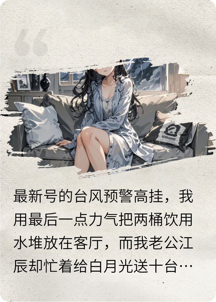 台风夜我流产，他忙着给白月光抢十台电机