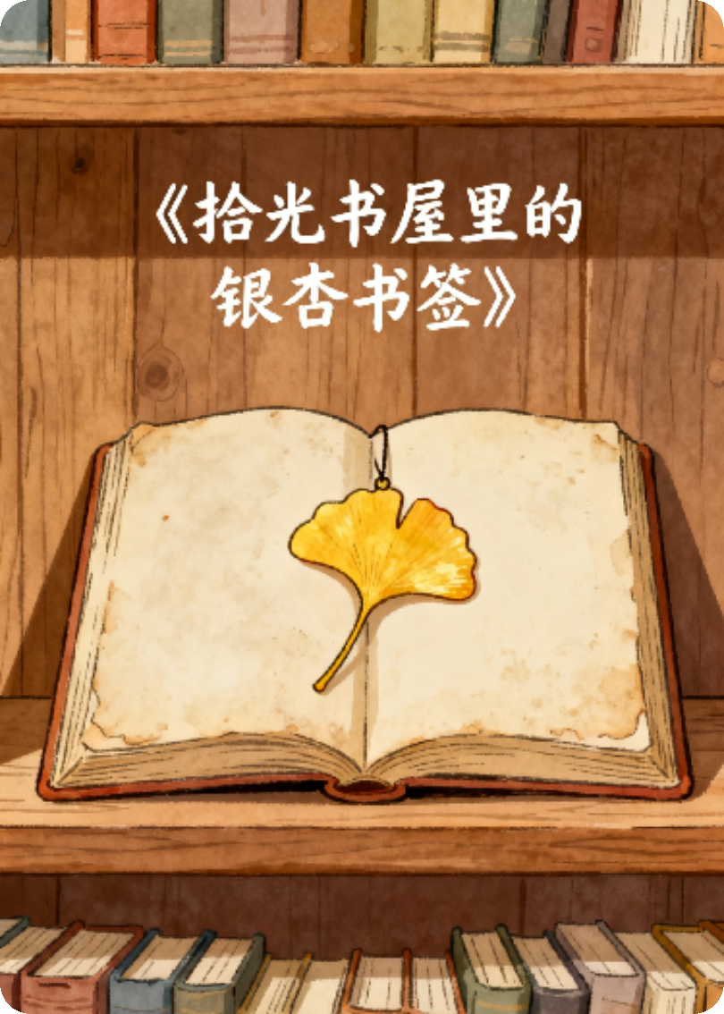 拾光书屋里的银杏书签