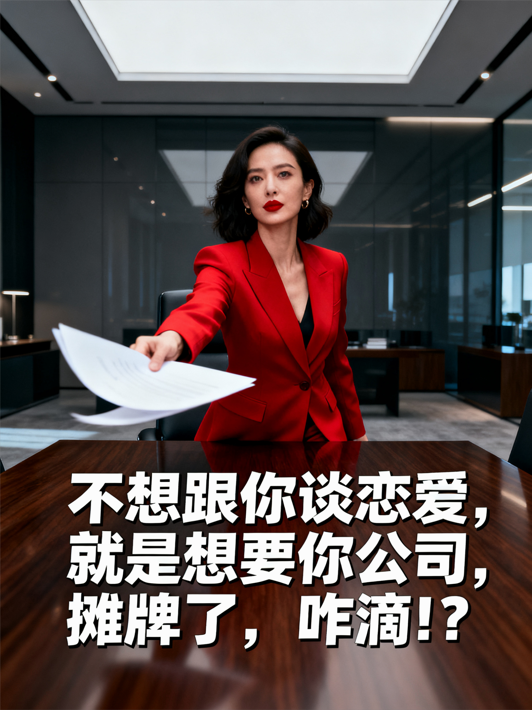 不想跟你谈恋爱，就是想要你公司，摊牌了，咋滴！？