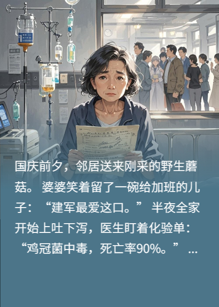 吃完邻居送的蘑菇，婆婆在ICU里指定了受益人