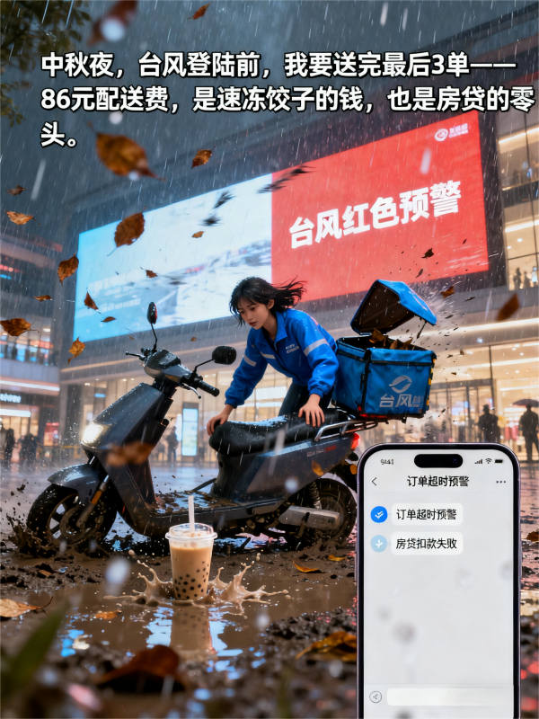 扶弟魔为还房贷送外卖，台风天穿越古代统一七国