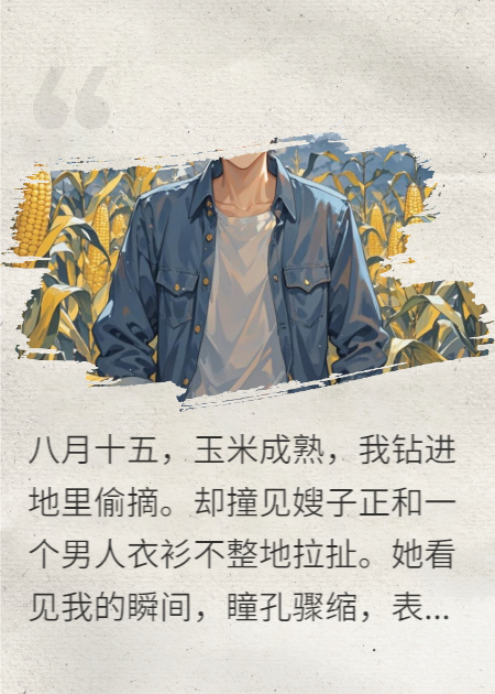 中秋节玉米地撞见嫂子：“小叔子，求你放过我。”