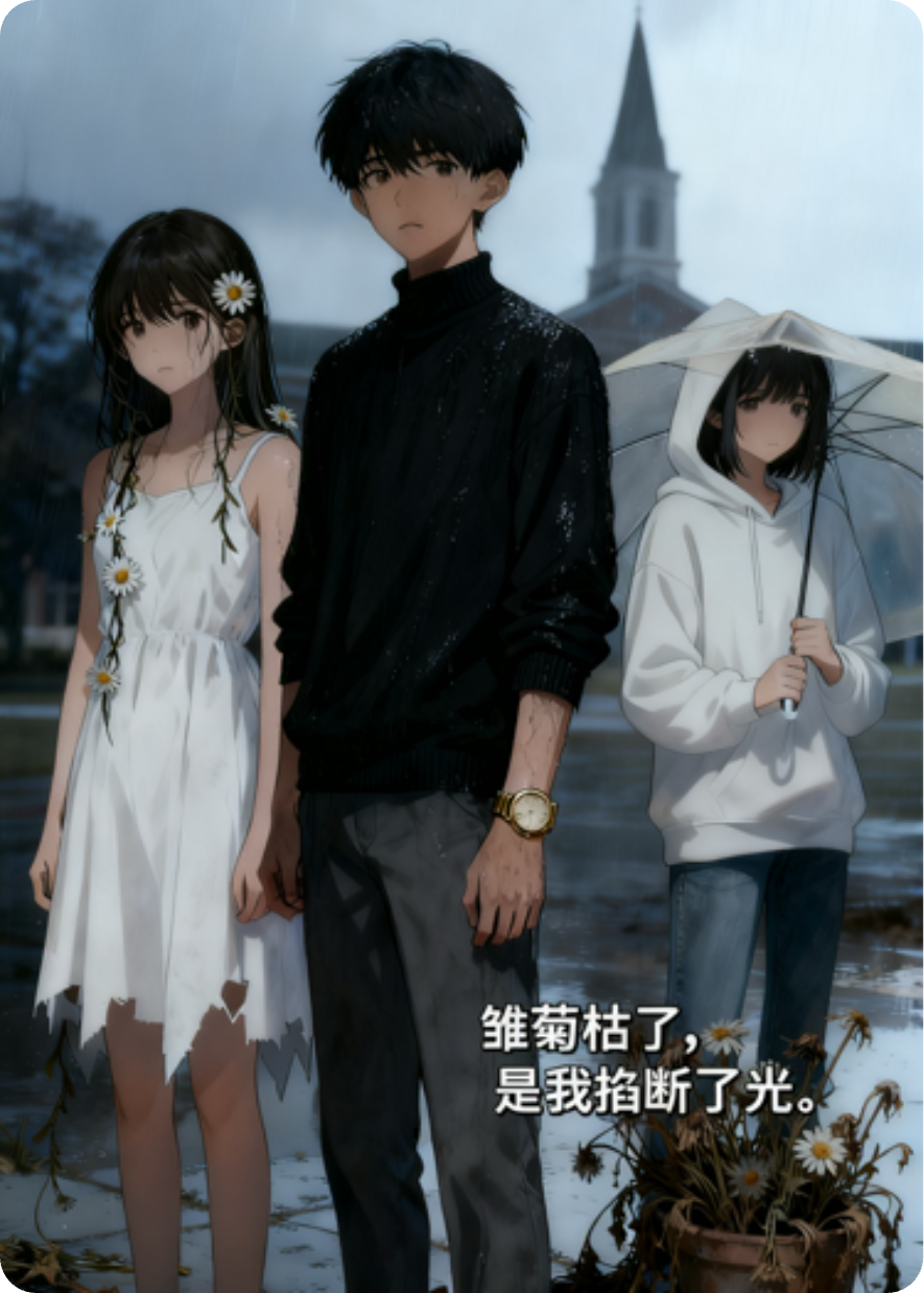 雏菊枯了，是我掐断了光