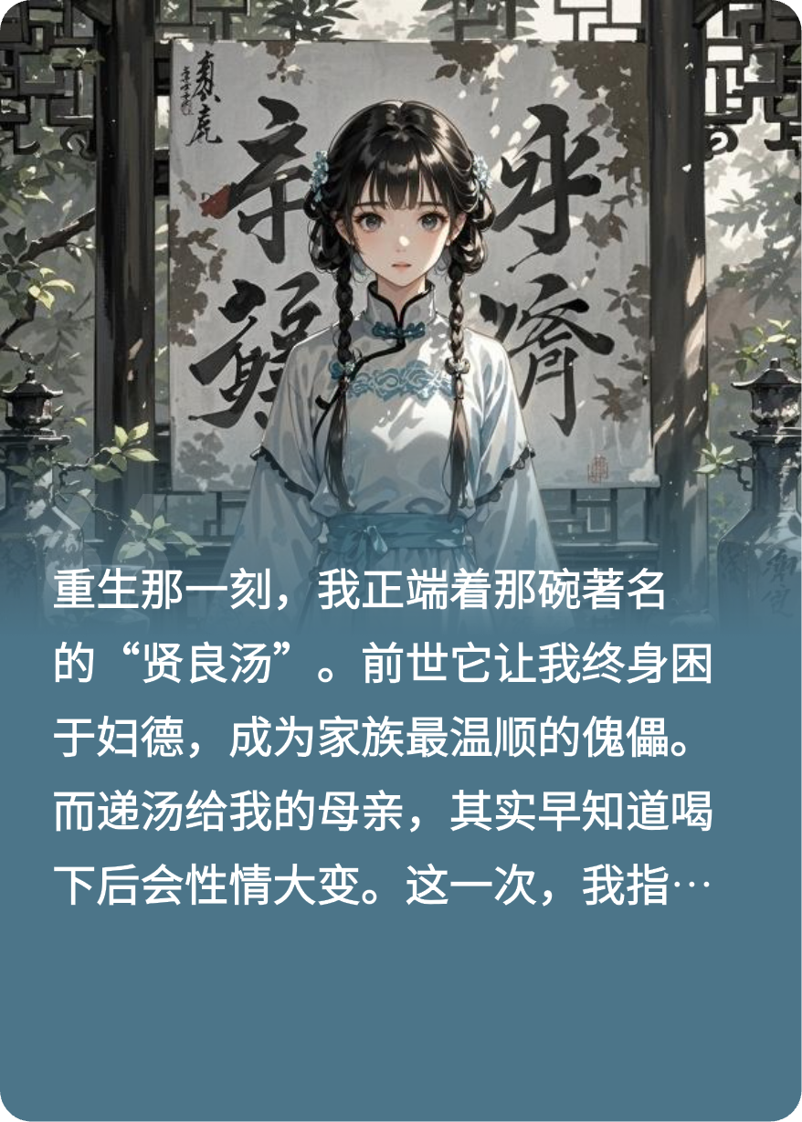 闺中杀局：我娘用贤良汤养了我十年（锦屏杀）