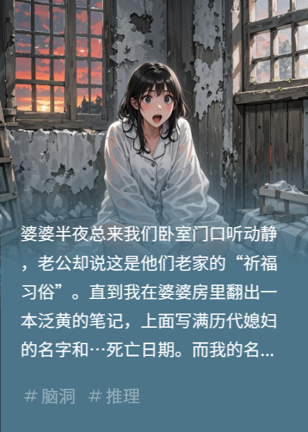 婆婆的祈福笔记里，我的名字后面是被圈定的死期