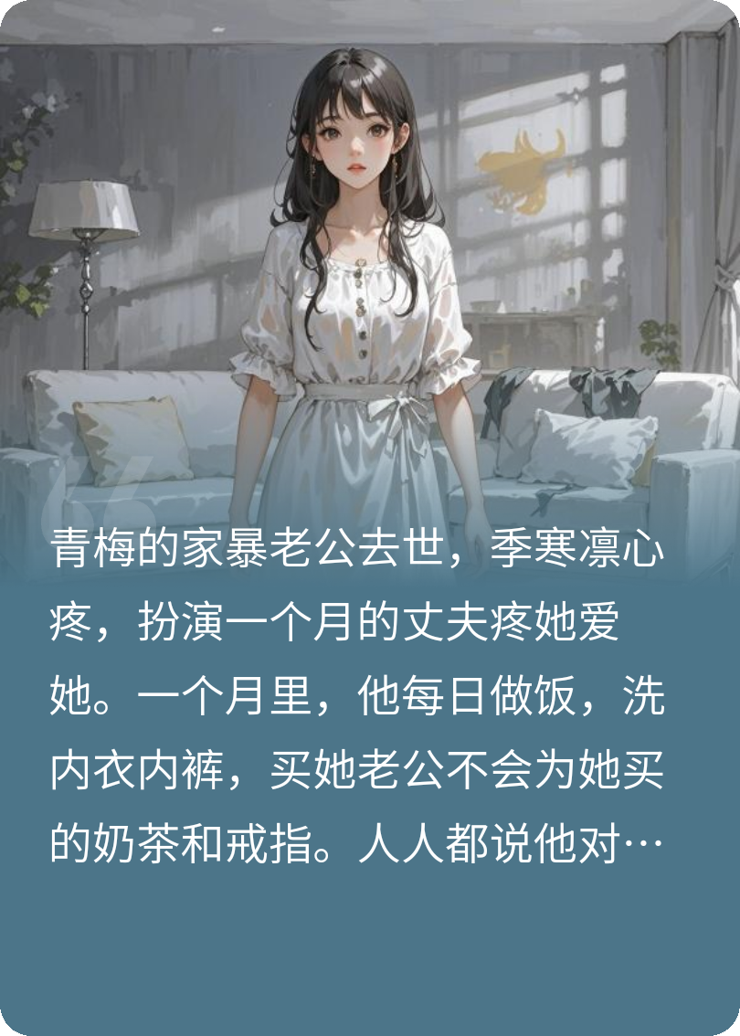 扮演青梅一个月的丈夫后，他悔疯了