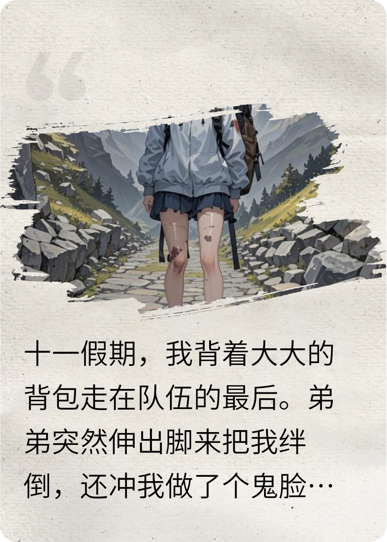 假期来台风，我被爸妈拉去爬山