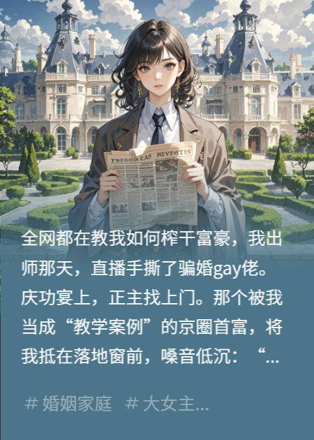 直播爆锤渣男后，我被顶级豪门绑走了