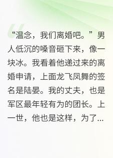 重回七九，我爽快答应了首长老公的假离婚