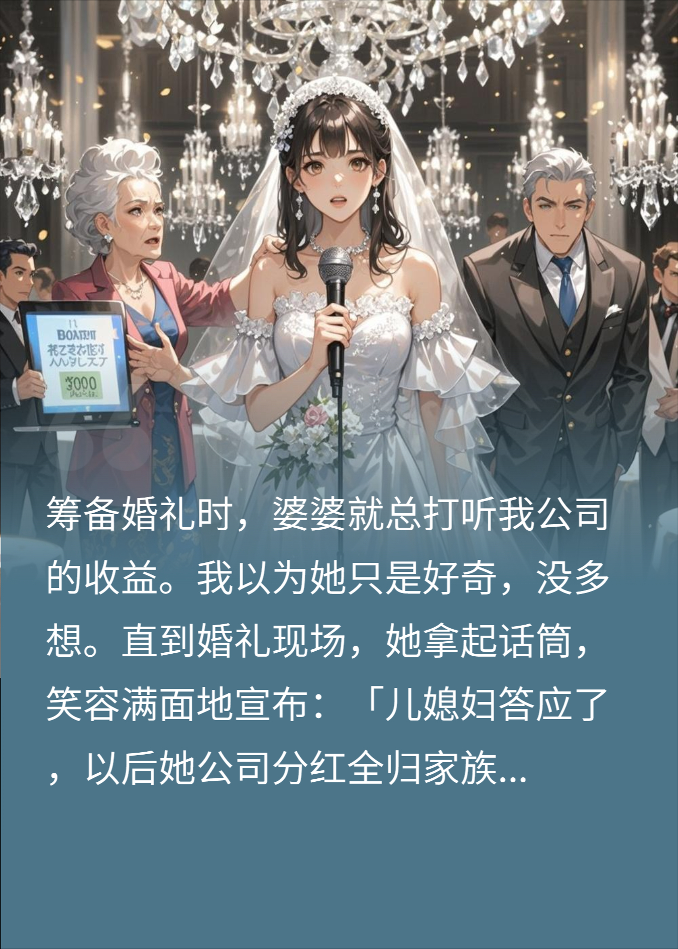 婚礼上婆婆狮子大开口，我反手捐光彩礼，全家炸锅了