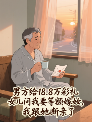 男方给18.8万彩礼女儿问我要等额嫁妆，我跟她断亲了