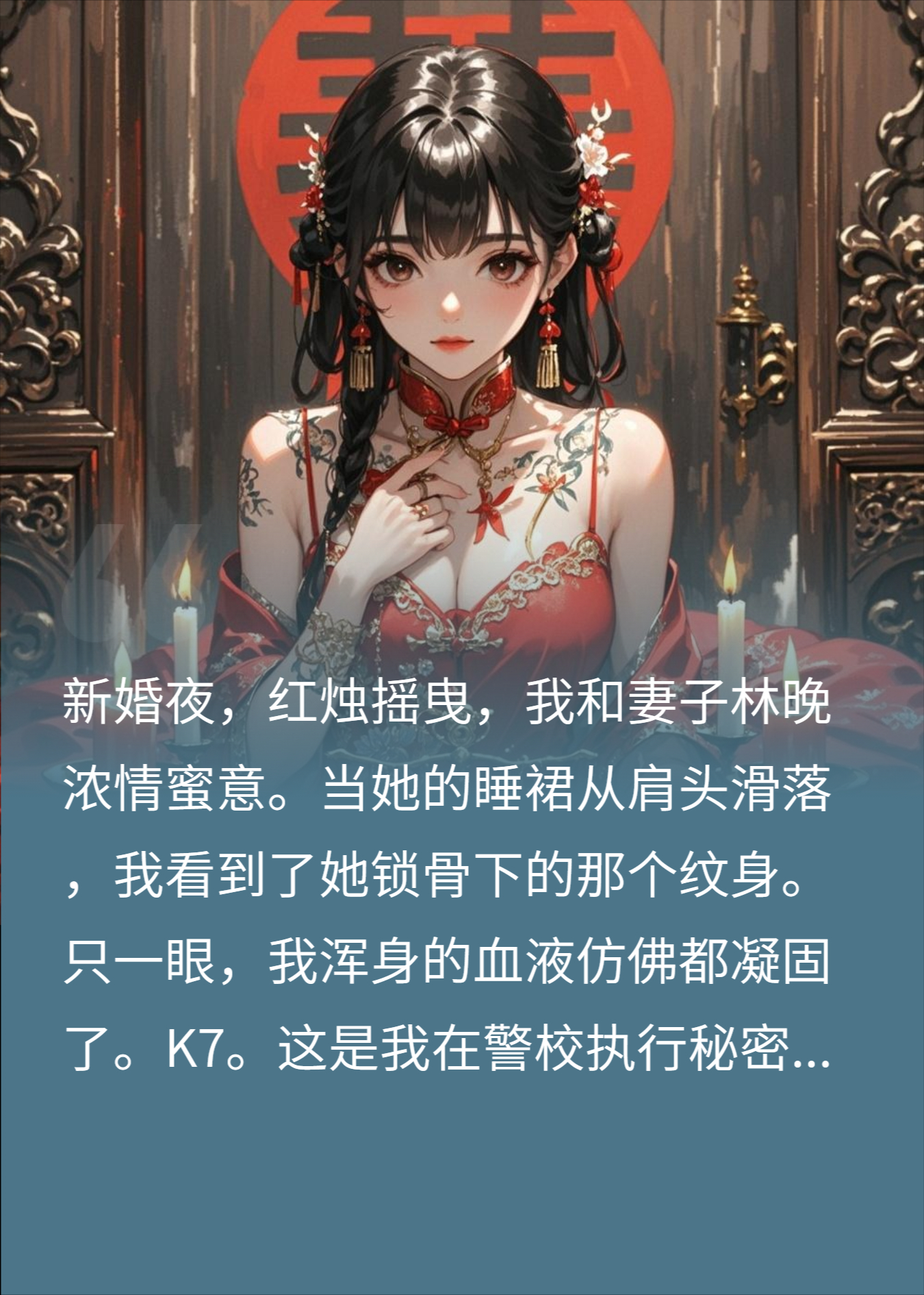 新婚夜，妻子锁骨的纹身，竟是死去搭档的代号！