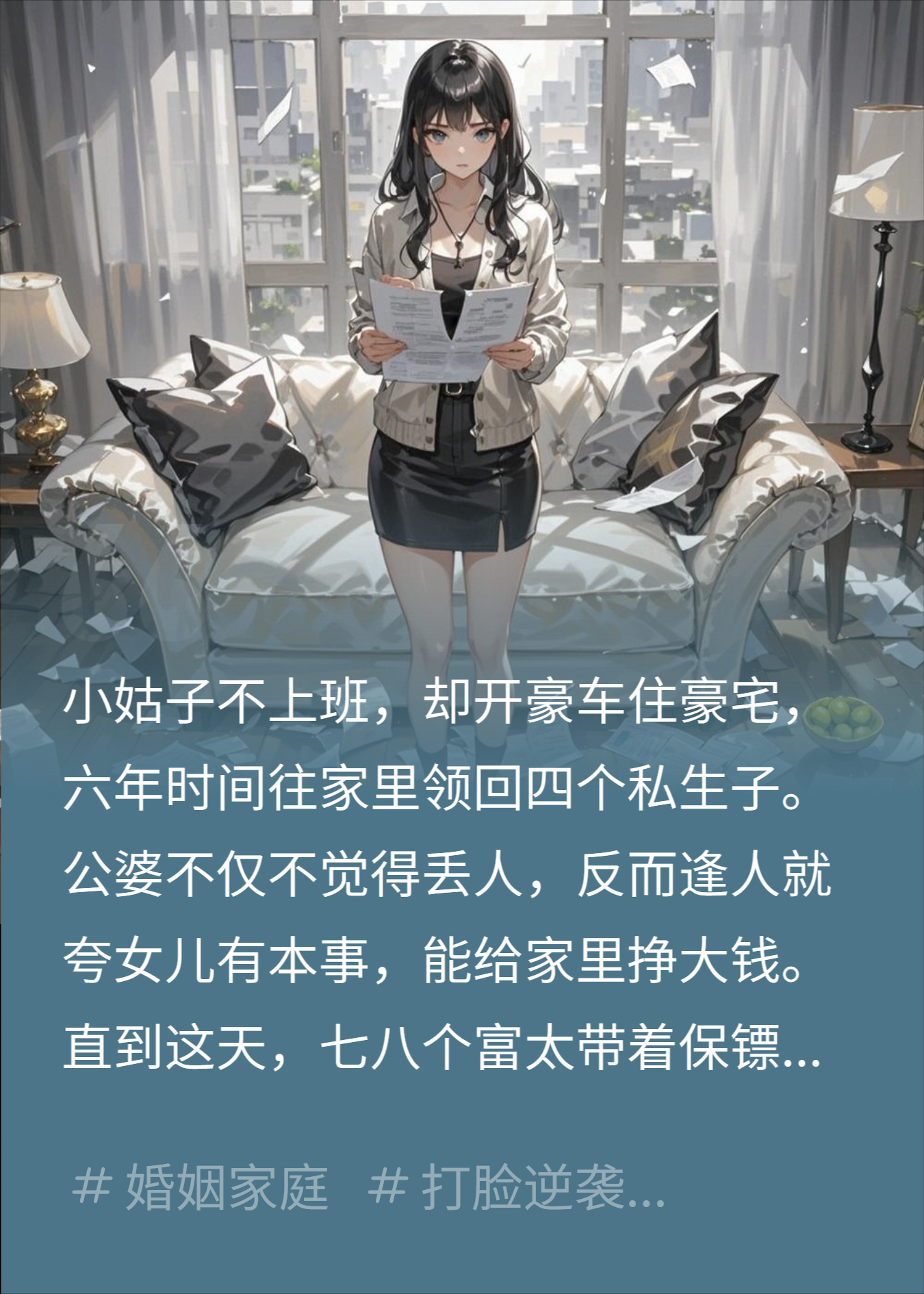 小姑子靠私生子住豪宅？富太上门甩破产证明，全家炸锅