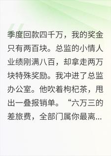 季度回款4000万，总监拿200块打发我后，我杀疯了
