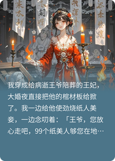大婚夜给王爷烧了99个纸人美妾后，他气活了