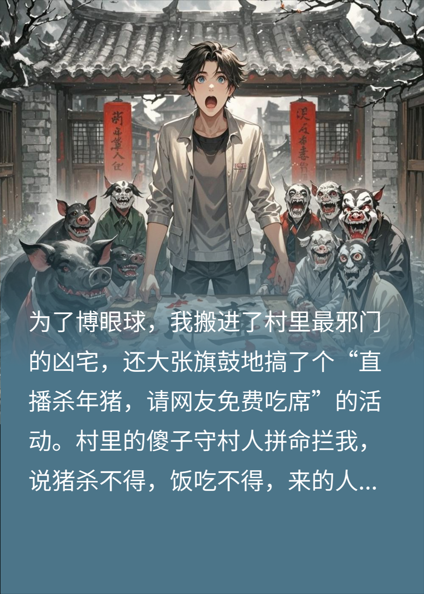 这栋凶宅不仅不要房租，还要送我一头年猪