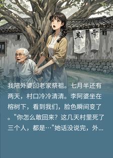 七月半回村祭拜，白纸封门