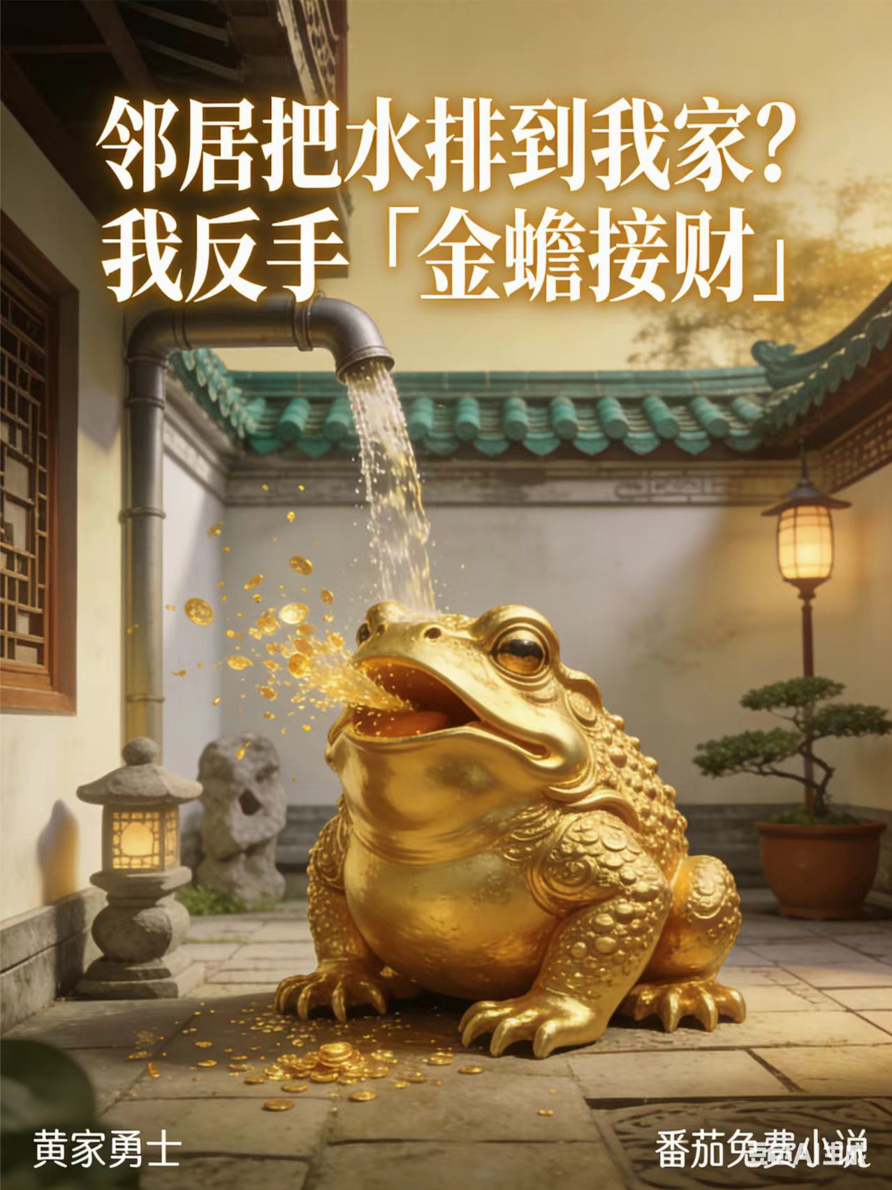 邻居把水排到我家？我反手「金蟾接财」