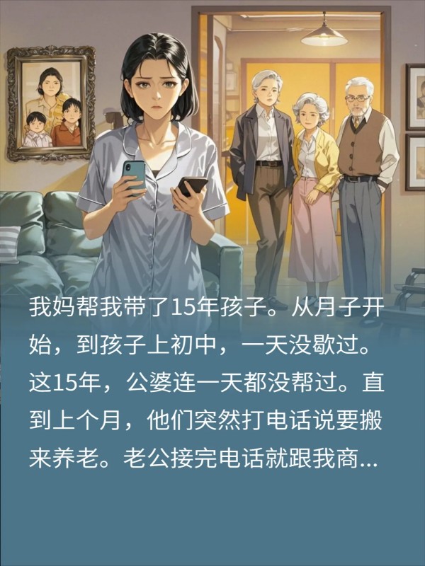 亲妈带娃15年公婆来摘桃我反手离婚