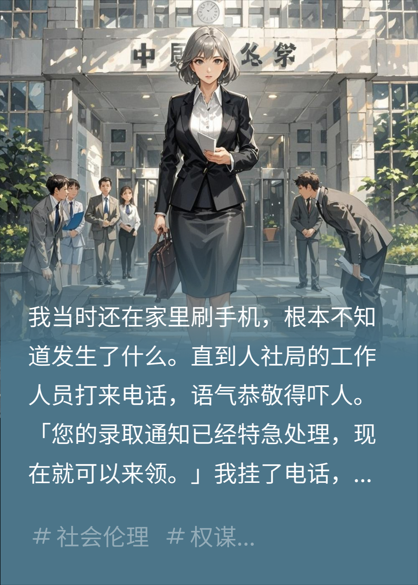 公示最后一天，我妈把公司专车开进了人社局