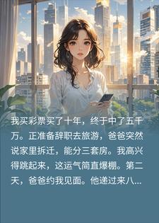 三套房只给八千？我手握五千万：真爽