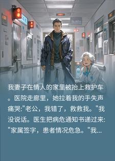 妻子从情人家被抬上救护车，我：等她妈来在说