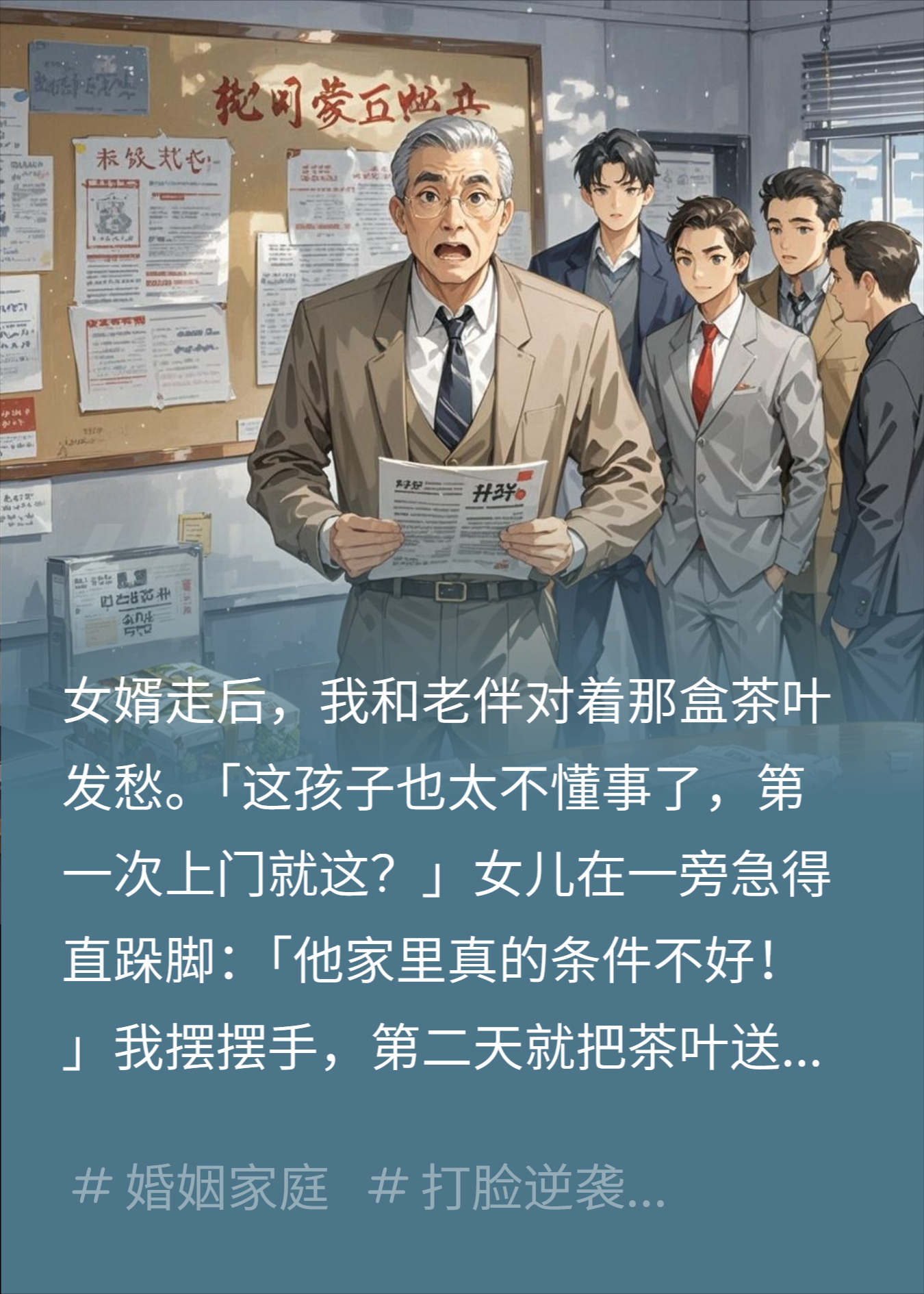 嫌弃女婿送的廉价茶，我转手送领导后连升两级，我慌了