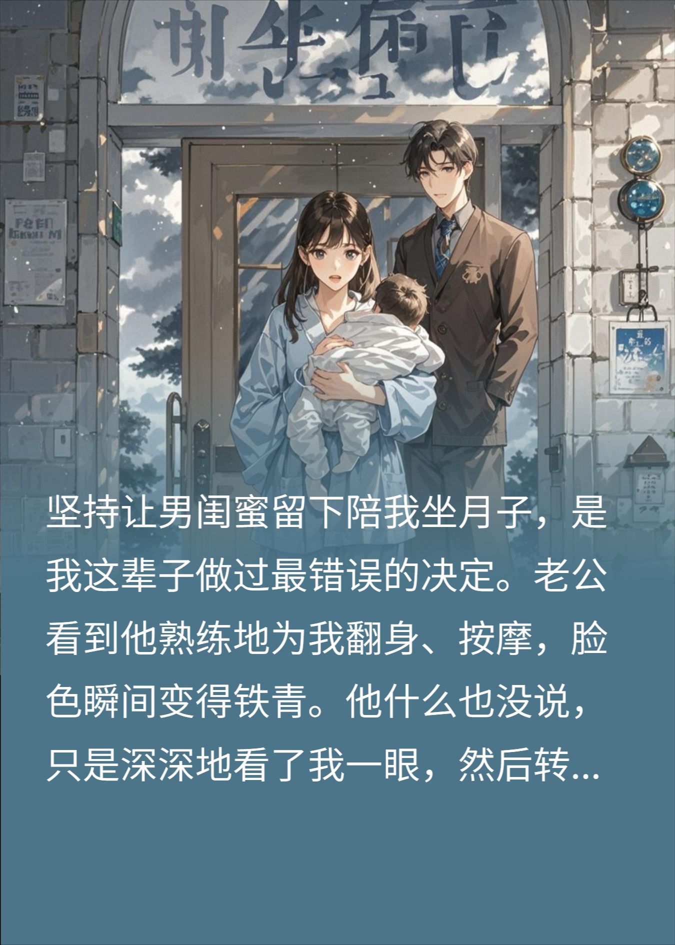 月子期老公将我赶出门，我带娃投奔闺蜜却被他卖了钱