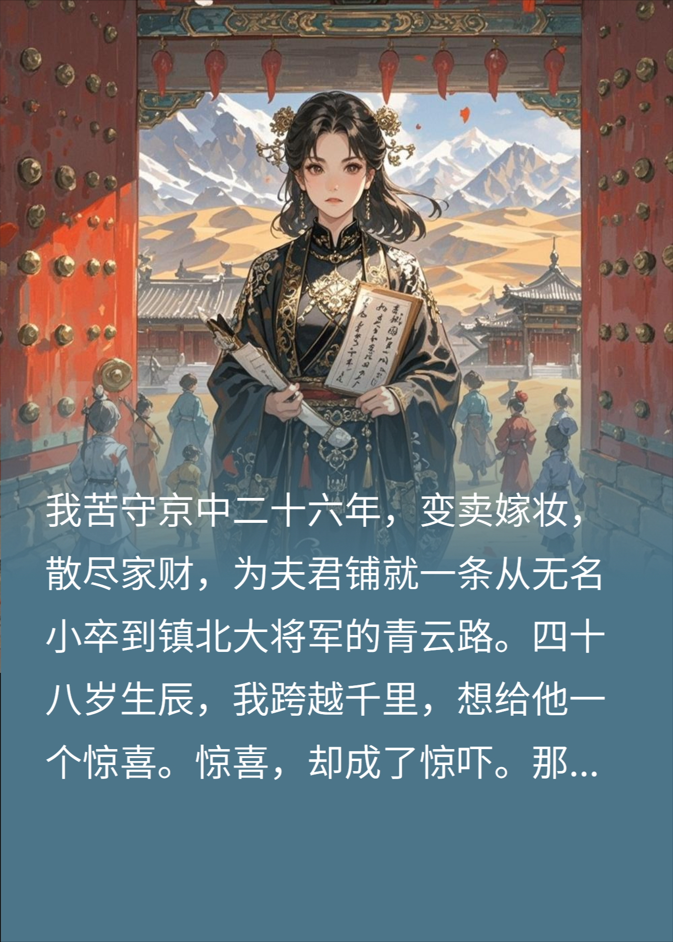 守寡二十六年，将军夫君儿孙满堂！我携万贯嫁妆他疯了