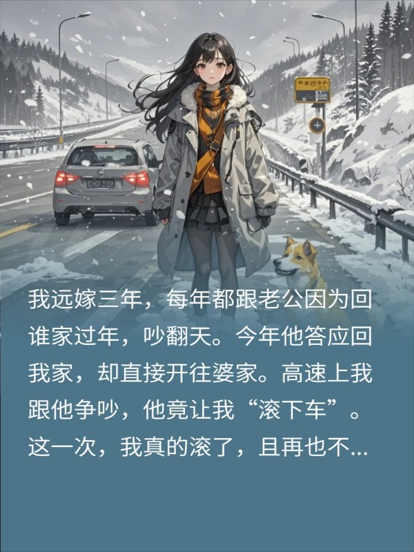 回家过年，远嫁女在高速被老公赶下车